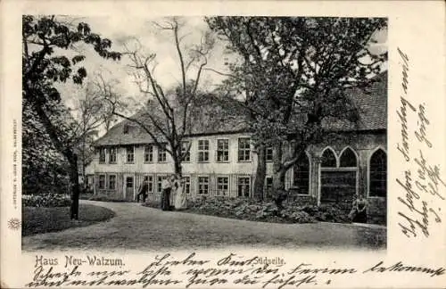 Ak Wolfenbüttel in Niedersachsen, Haus Neu Watzum, Südseite