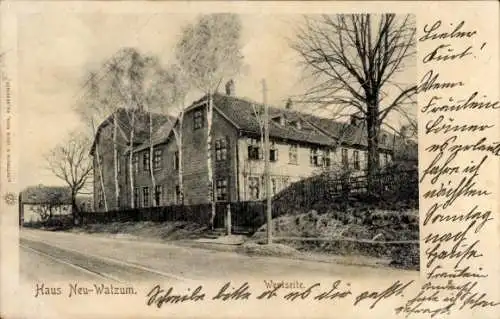 Ak Wolfenbüttel in Niedersachsen, Haus Neu Walzum, Westseite