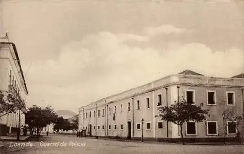 Ak Luanda Loanda Angola, Polizeiquartier