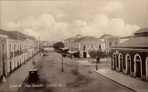 Ak Luanda Loanda Angola, Rua Salvador Correia