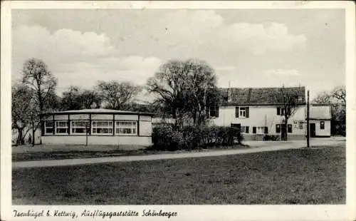 Ak Isenbügel Heiligenhaus im Ruhrgebiet, Ausflügsgaststätte Schönberger