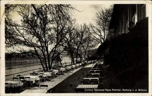 Ak Kettwig Essen im Ruhrgebiet, Café Restaurant Haus Ruhrtal
