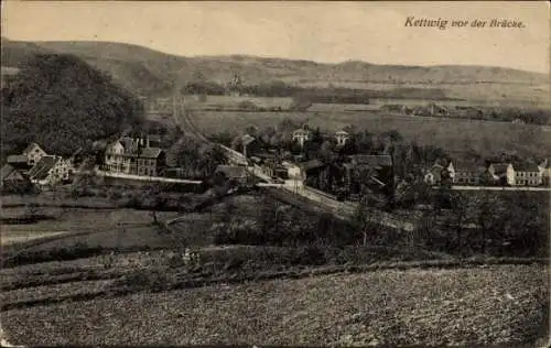 Ak Kettwig vor der Brücke Kettwig Essen im Ruhrgebiet, Panorama