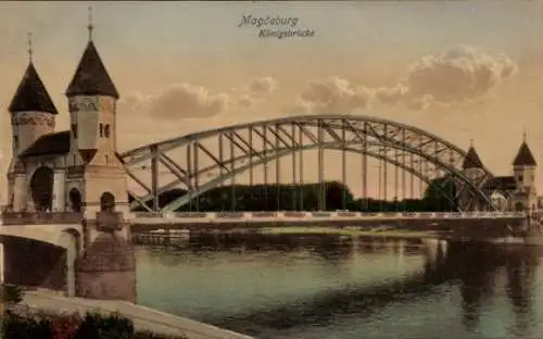 Ak Magdeburg an der Elbe,  Königsbrücke