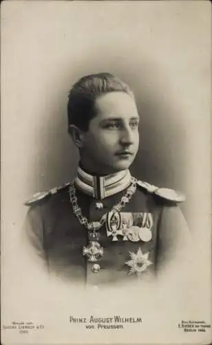 Ak Prinz August Wilhelm von Preußen, Portrait
