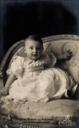 Ak Prinz Wilhelm von Preußen, Der jüngste Hohenzoller, Kinderportrait, Liersch 1628