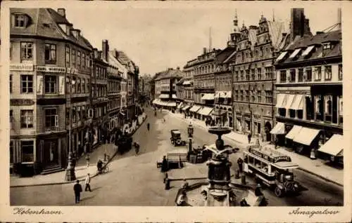 Ak København Kopenhagen Dänemark, Amagertorv