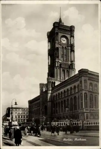 Ak Berlin Mitte, Alexanderplatz, Rathaus