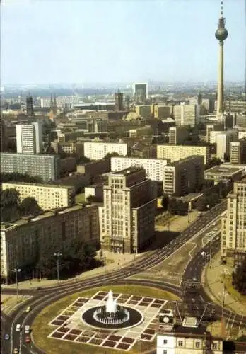 Ak Berlin Mitte, Strausberger Platz, Karl-Marx-Allee, Fernsehturm