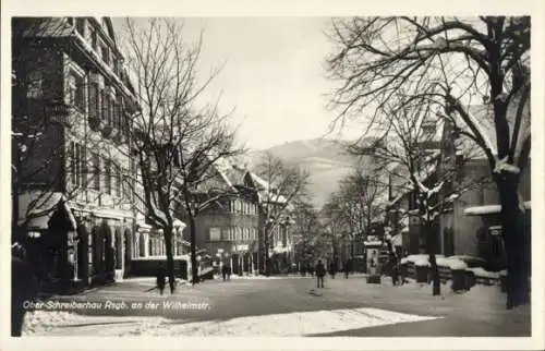 Ak Szklarska Poręba Schreiberhau Schlesien, an der Wilhelmstraße