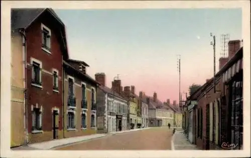 Ak Salbris Loir et Cher, Boulevard de la République, ruhige Straße, klassischer Baustil