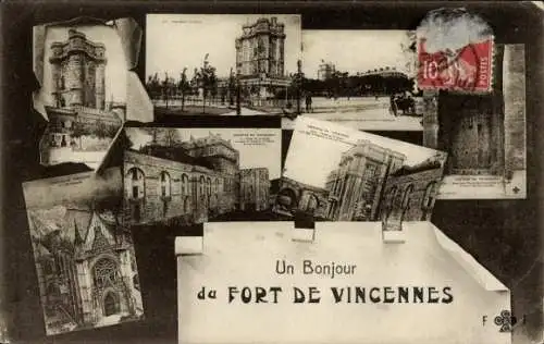 Ak Vincennes Val de Marne, Fort de Vincennes, Turm