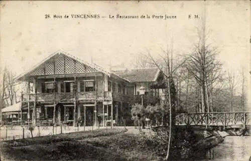 Ak Vincennes Val de Marne, Restaurant de la Porte Jaune