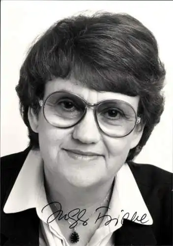 Foto Politikerin Ingeborg Friebe, SPD, Bürgermeisterin von Mannheim, Autogramm