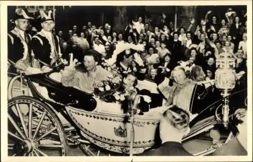Ak Juliana der Niederlande, Besuch in Amsterdam, 4. September 1948