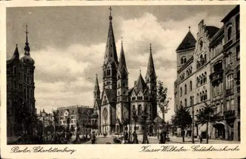 Ak Berlin Charlottenburg, Kaiser Wilhelm Gedächtniskirche