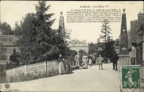 Ak Aumale Seine Maritime, Brücke Pont Henri IV
