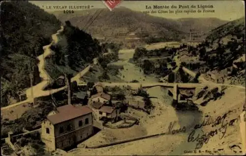 Ak Le Chambon sur Lignon Haute Loire, Talsicht