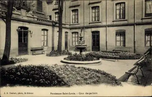 CPA Saint-Étienne Loire, Pensionnat, Cour des parloirs