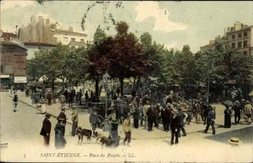 CPA Saint-Étienne Loire, Place du Peuple