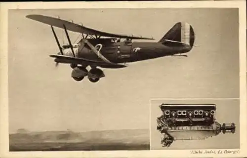 Ak Raid Paris New York, Costes et Bellonte, Le Bréguet
