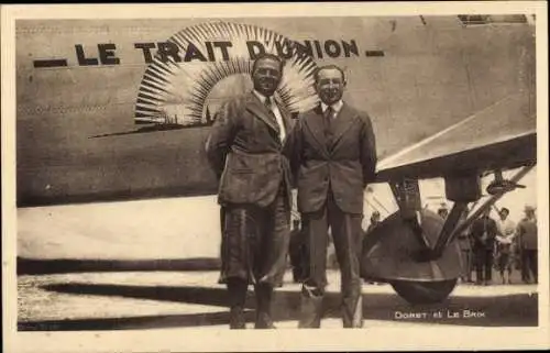 CPA Joseph Le Brix, Marcel Doret, Trait d'Union, Flugzeug