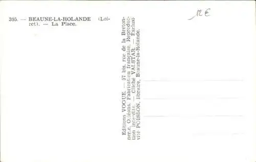 CPA Beaune la Rolande Loiret, La Place