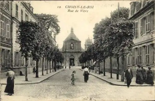 Ak Choisy le Roi Val de Marne, Rue de Vitry