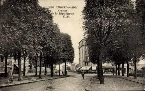 Ak Choisy le Roi Val de Marne, Avenue de la Republique