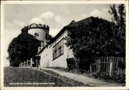 Ak Boxdorf Moritzburg in Sachsen, Boxdorfer Windmühle