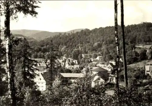 Ak Bad Liebenstein im Thüringer Wald, Blick auf  hügelige Landschaft, Bäume,  Gebäude