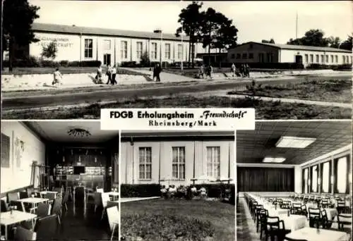 Ak Rheinsberg in Brandenburg, FDGB Erholungsheim Freundschaft, Ansichten