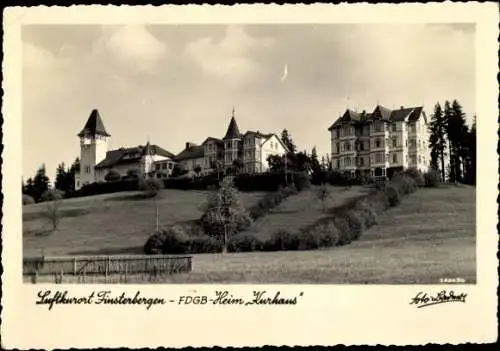 Ak Finsterbergen Friedrichroda im Thüringer Wald, Luftkurort Finsterbergen, FDGB-Heim Kurhaus, 19