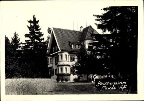 Ak Pausa im Vogtland, Genesungsheim, Villa