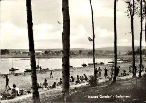Ak Quitzdorf am See Oberlausitz, Stausee, Badestrand, Badegäste