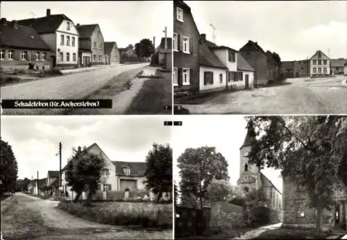 Ak Schadeleben Seeland Sachsen Anhalt, Verschiedene Ansichten von Schadeleben, alte Gebäude, Stra