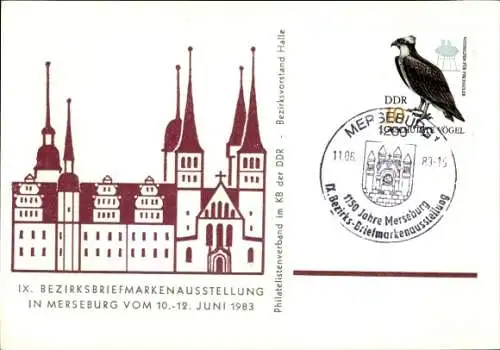 Ak Merseburg an der Saale, IX. Bezirksbriefmarkenausstellung 1983