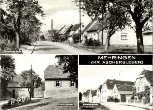 Ak Mehringen Aschersleben im Salzlandkreis, Drohndorfer Straße,  Kindertagesstätte, Westerbergstr