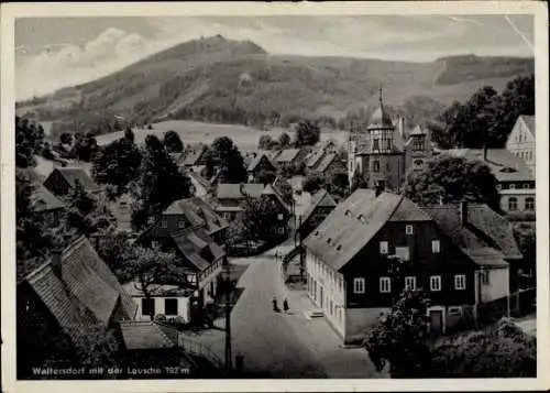Ak Waltersdorf Großschönau in der Oberlausitz, Teilansicht mit der Lausche