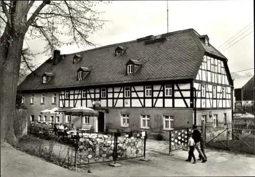 Ak Großolbersdorf Erzgebirge, Gaststätte Zur Linde