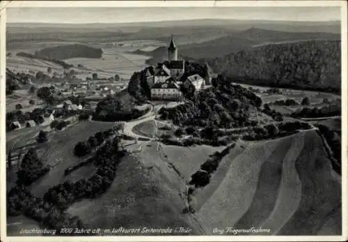 Ak Seitenroda in Thüringen, Leuchtenburg, Fliegeraufnahme