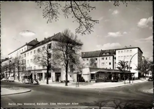 Ak Berlin Charlottenburg Neu Westend, Reichsstraße, Ecke Meiningen Allee