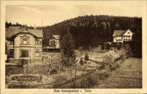 Ak Georgenthal in Thüringen, Villen