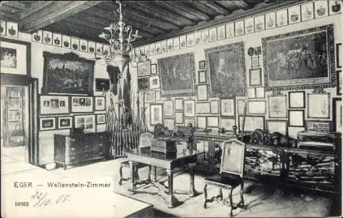 Ak Cheb Eger Region Karlsbad, Wallenstein-Zimmer