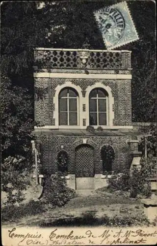 Ak Oise, Tombeau de Me A. M. Privost