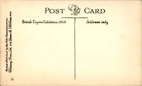 PC Greater London, British Empire Exibition 1924, Campbell Gray