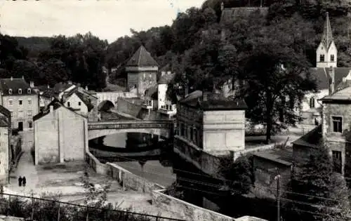 Ak Pfaffenthal Luxemburg, Teilansicht, Brücke