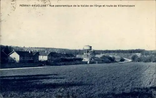 Ak Perray Vaucluse Essonne, Vue panoramique de la Vallee de l'Orge, Route de Villemoisson