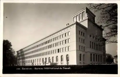 Ak Genf Stadt Schweiz, Bureau International du Travail, Architektur, s Gebäude