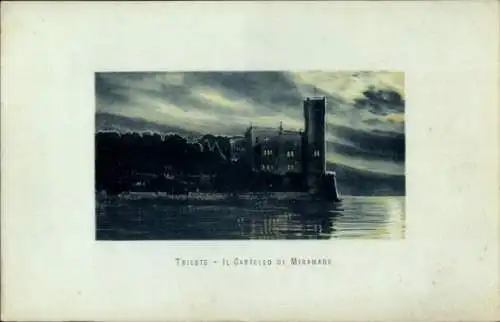 Ak Triest Trieste Friuli Venezia Giulia, Castello di Miramare